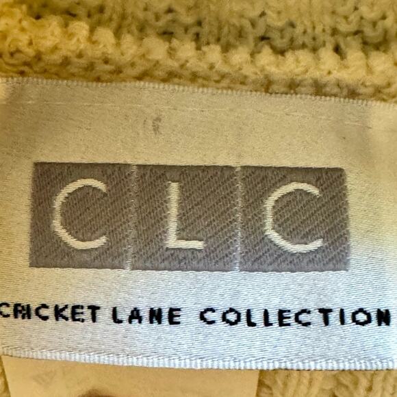 Cricket Lane Collection CLC white bone long sleeve turtleneck sweater size M
 b2 - Picture 2 of 6